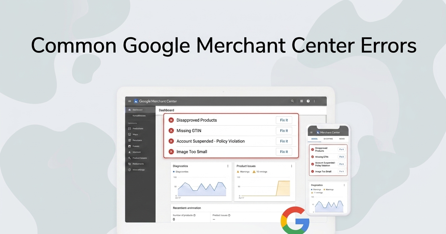 Common Google Merchant Center Errors (and How to Fix Them)